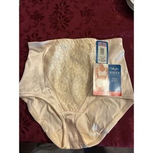 Vtg NWT playtex 18 hour comfortable control tummy slimming briefs XL Almond